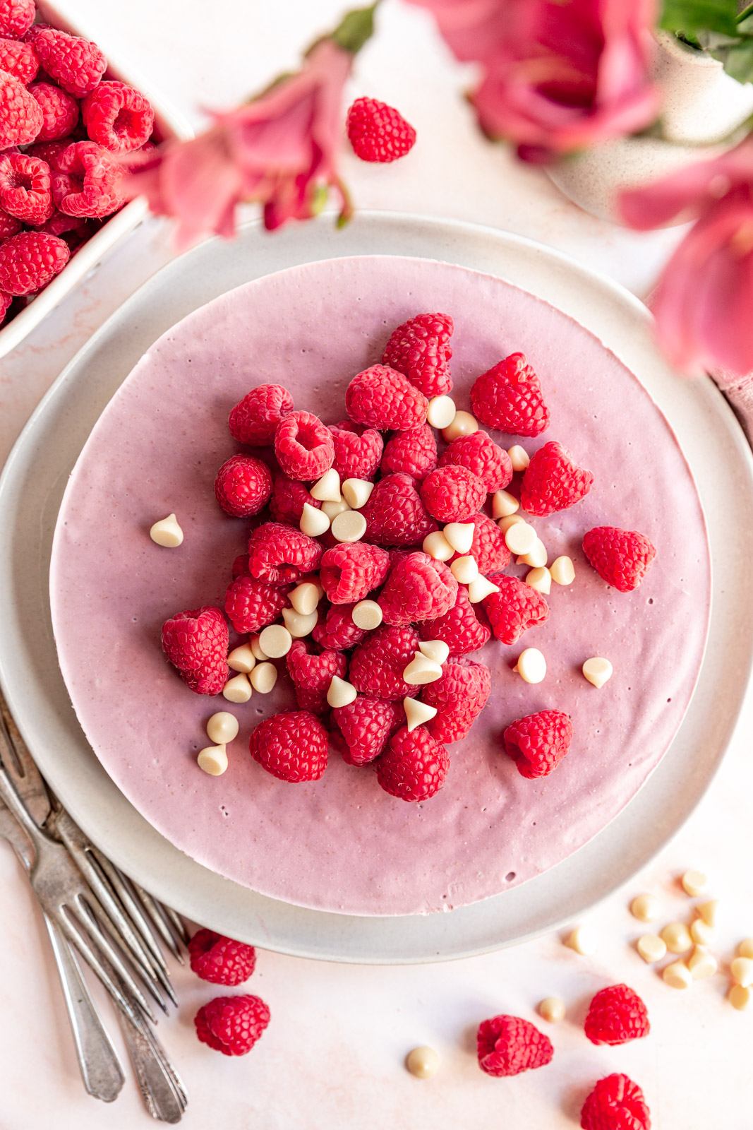 Vegan Raspberry Cheesecake